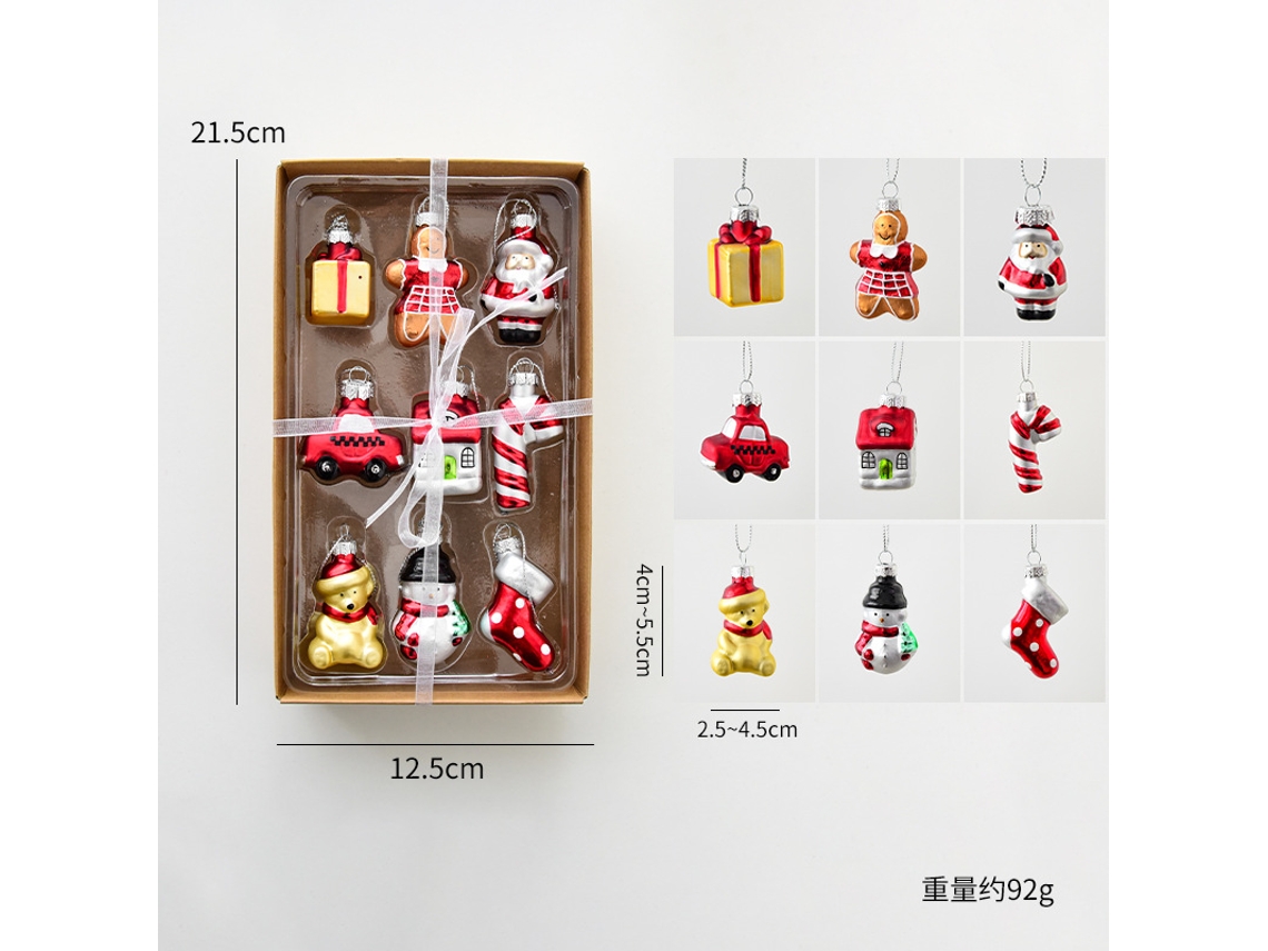 Decorações de Natal: Velho, Boneco de Neve, Árvore de Natal, Casa, Carro, Série B Lalamoli