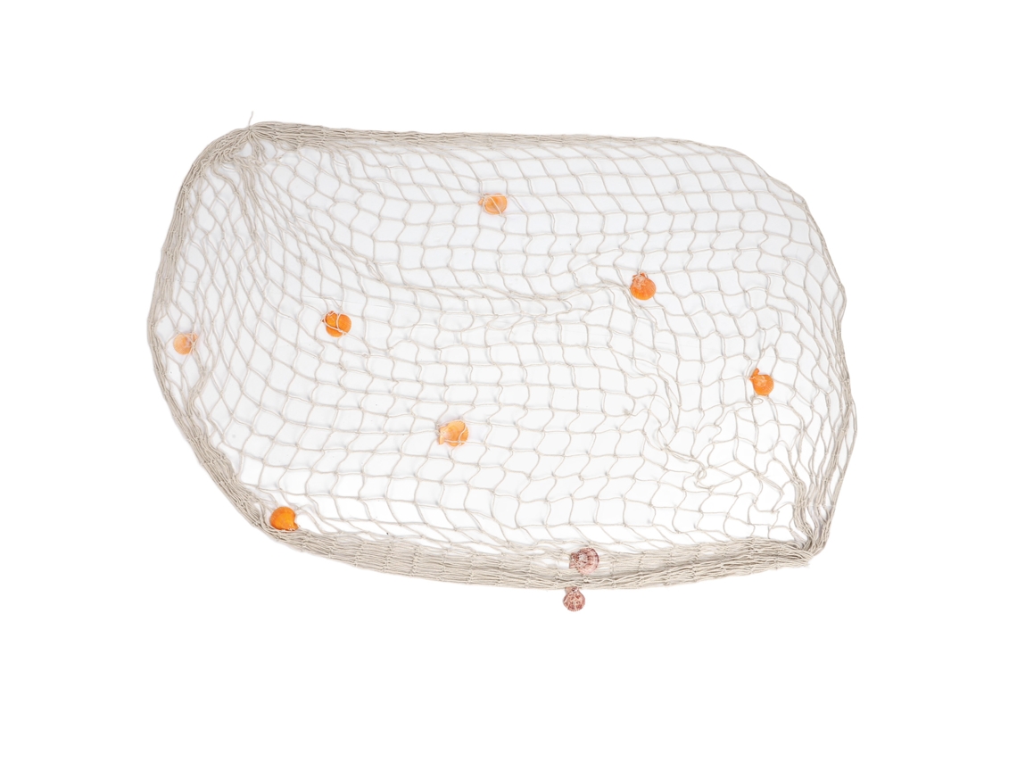 Rede de Pesca Decorativa LAXISCREED com Conchas Bege