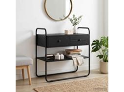 Vidaxl Aparador Carvalho Preto 100 X 40 X 75 Cm Derivados De Madeira