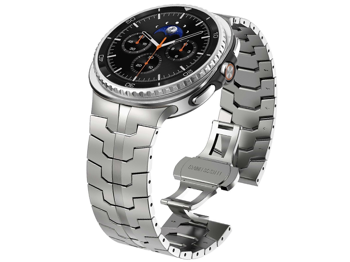Pulseira De Aço Inoxidável Com Fecho Borboleta Para Samsung Galaxy Watch8 / Watch8 Classic