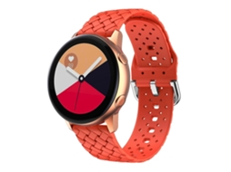 Pulseira De Silicone Com Textura Trançada Para Samsung Galaxy Watch4 40/44mm