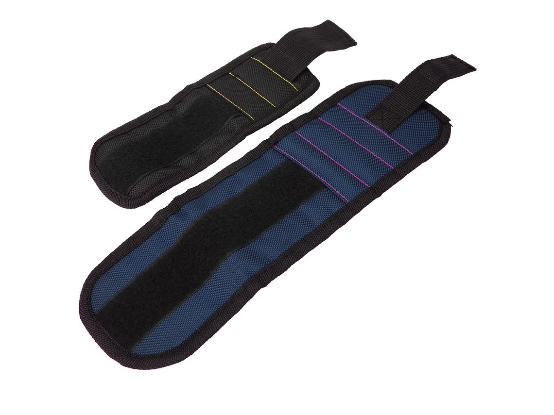 Pulseira Magnética Laxiscreed Com Bolso Para Parafusos E Porcas, Ideal Para Fixar Ferramentas E Brocas