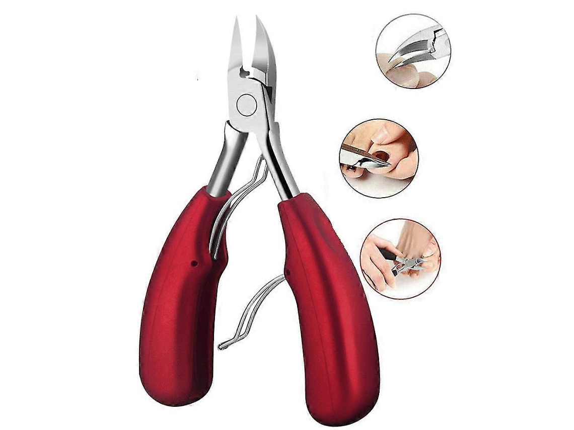 Cortador de cutículas YUNZII em aço inoxidável (vermelho)