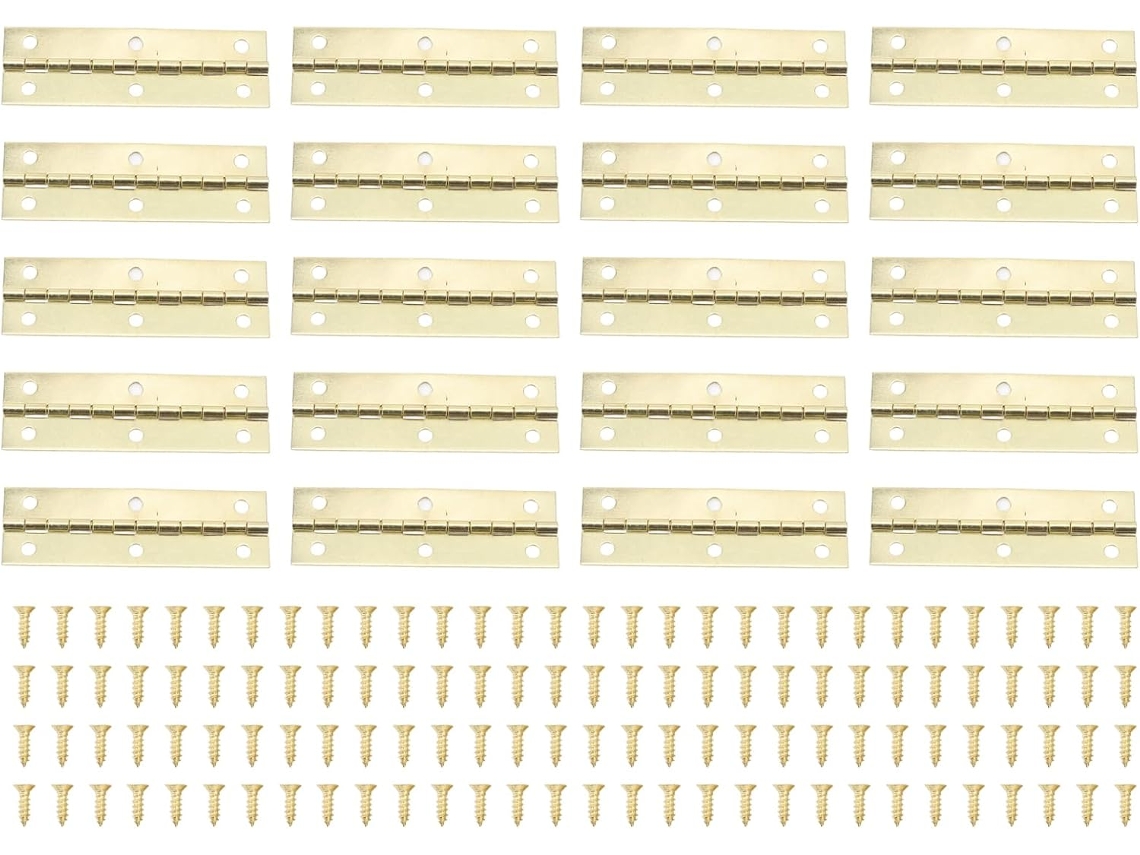 Buachois 20 Planas, De Abrir 75x25mm, Ferro Retrô Com 120 Para Mesa,