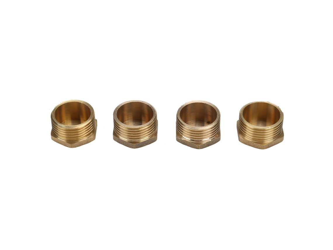 Laxiscreed Plugs De Tubo Em Latão Com Diversos Tamanhos E Roscas Internas E Externas