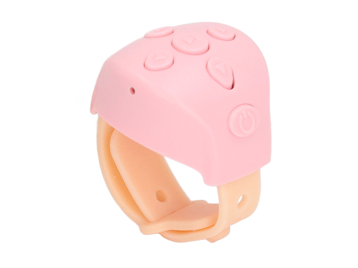Anel De Rolagem Com Controle Remoto Bluetooth, Aplicativo De Rolagem Lateral, Botão De Selfie Para Câmera, Rosa Slowmoose