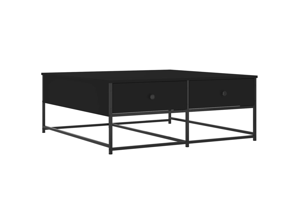 Mesa de Centro Derivados de Madeira Preto MAISON EXCLUSIVE (100x99x40 cm)
