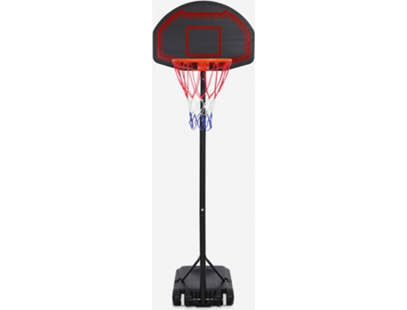 Cesto de Basquete Portátil com Rodas Reguláveis em Altura PLAYTOWN (160 - 210 cm)