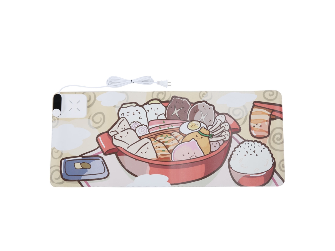 Laxiscreed Mouse Pad Aquecimento Rápido E Carregamento Sem Fio Para Conforto No Inverno