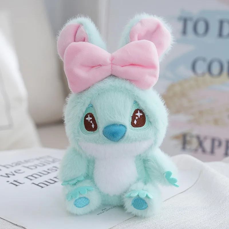 (verde) Chaveiro De Pelúcia Com Laço Do Stitch