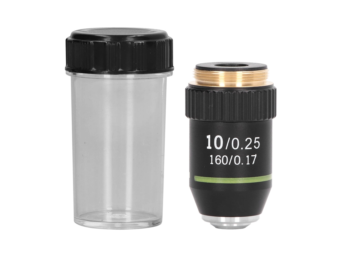 Lente Objetivo Acromática 10x Microscópio Acessório Rms 20,2mm Substituição