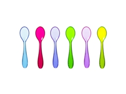 Pás De Plástico Reutilizáveis Multicolor 12 Cm 6 Pcs