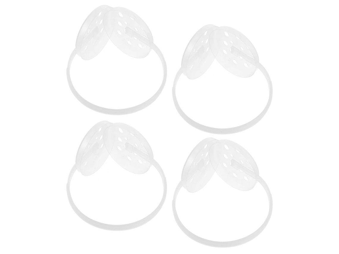 Jojofuny Support Pour Cache-oreilles En Plastique Blanc 4pcs Kit D'assemblage Fiable Cadre