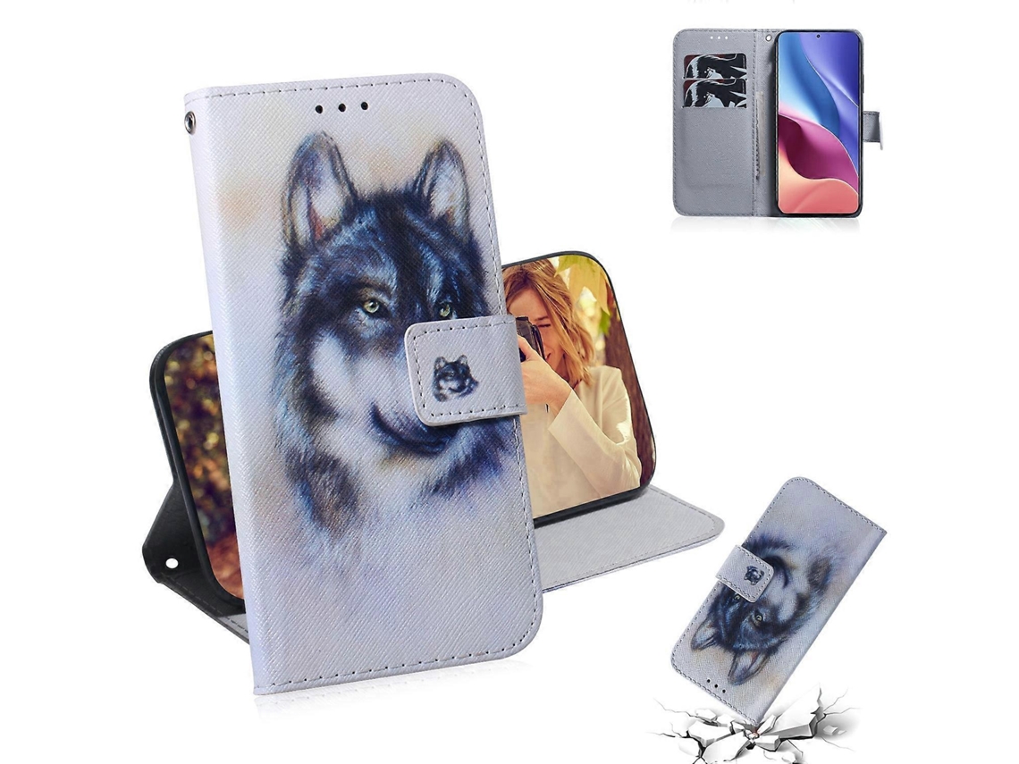 Capa De Couro Com Estampa Colorida De Flor De Magnólia Para Xiaomi Redmi K40 / K40 Pro / Poco F3, Com Suporte, Compartimentos Para Cartões E Carteira.