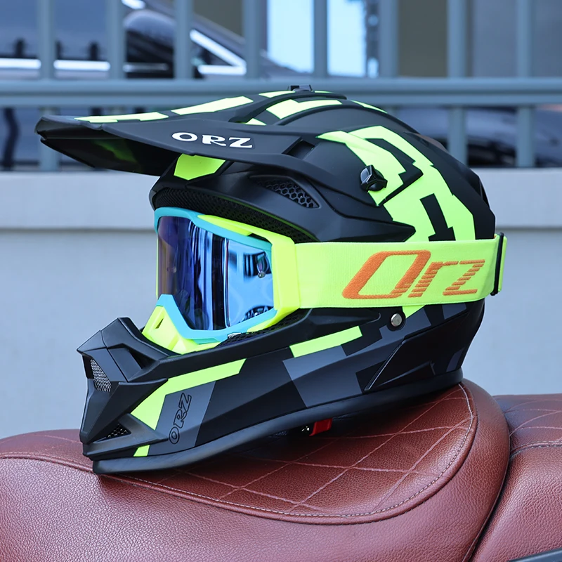 (s) Capacete De Motocross Unissex, Material Abs, Certificado Dot.