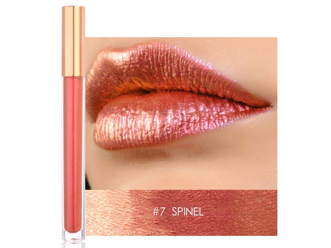 Focallure Lápiz Labial Líquido Metálico Pesado Brillo Metal Glitter Impermeable Mate 7