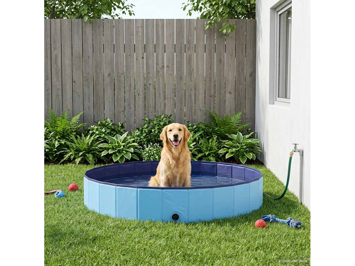 Vidaxl Piscina Para Cachorros Ø300 X 38 Cm Pvc Grosso Azul