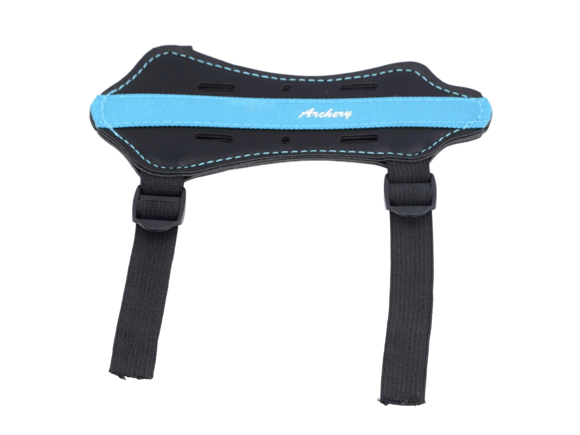 Protector de braço infantil de couro PU ajustável, transpirable, azul S/MARCA