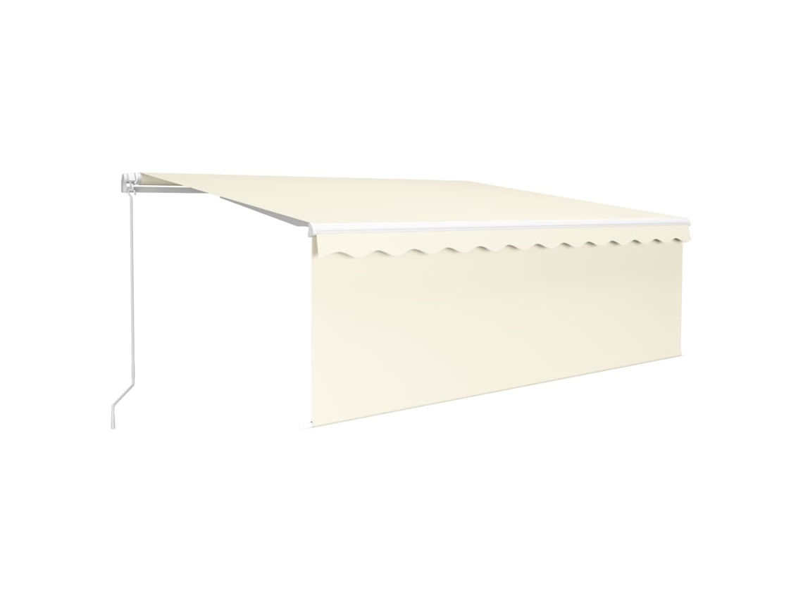 Retractable Awning, Retractable Awnings Vidaxl Creme Alumínio (4 X 3 M)
