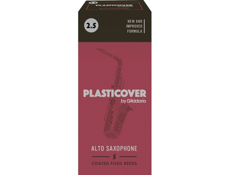 Palheta para Saxofone D'ADDARIO Plasticover Alto Saxophone 2.5 (5 unidades)