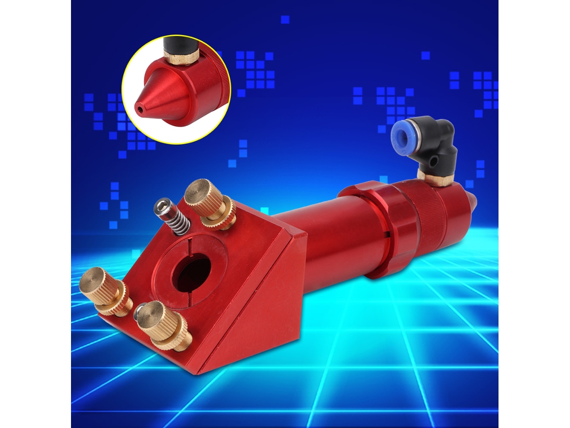 Accesorios De Cabeza Laser De Aluminio Rojo Para Máquina De Grabado Laser Co2 63.5/101.6mm(tipo A)