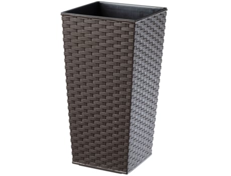 Vaso com Encaixe, Suporte Alto para Flores, Tamanho 37 cm, Marrom, Kadax Garden