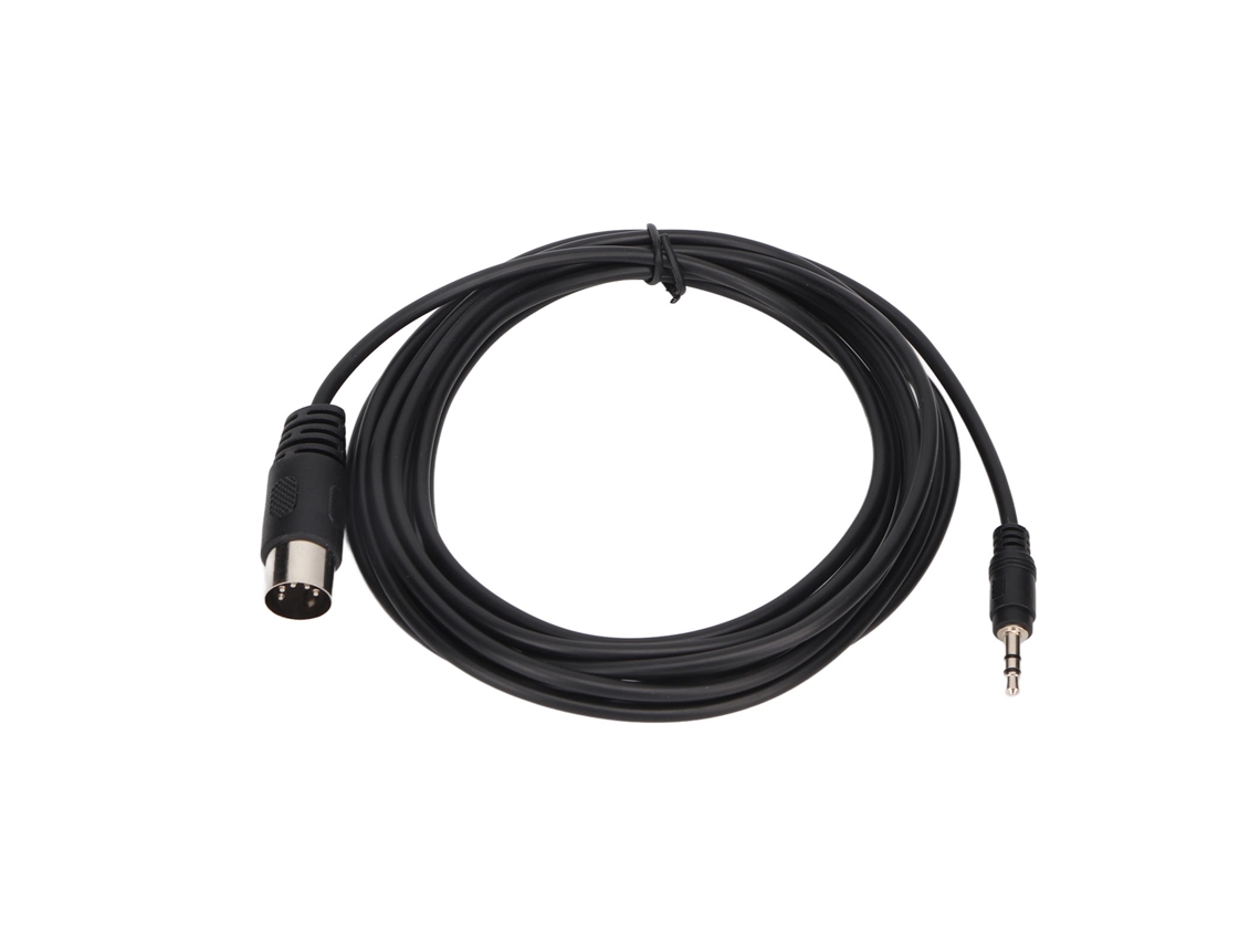 Cabo Din 5 Pinos Macho para 3.5mm Macho, 3m, Sinal Claro
