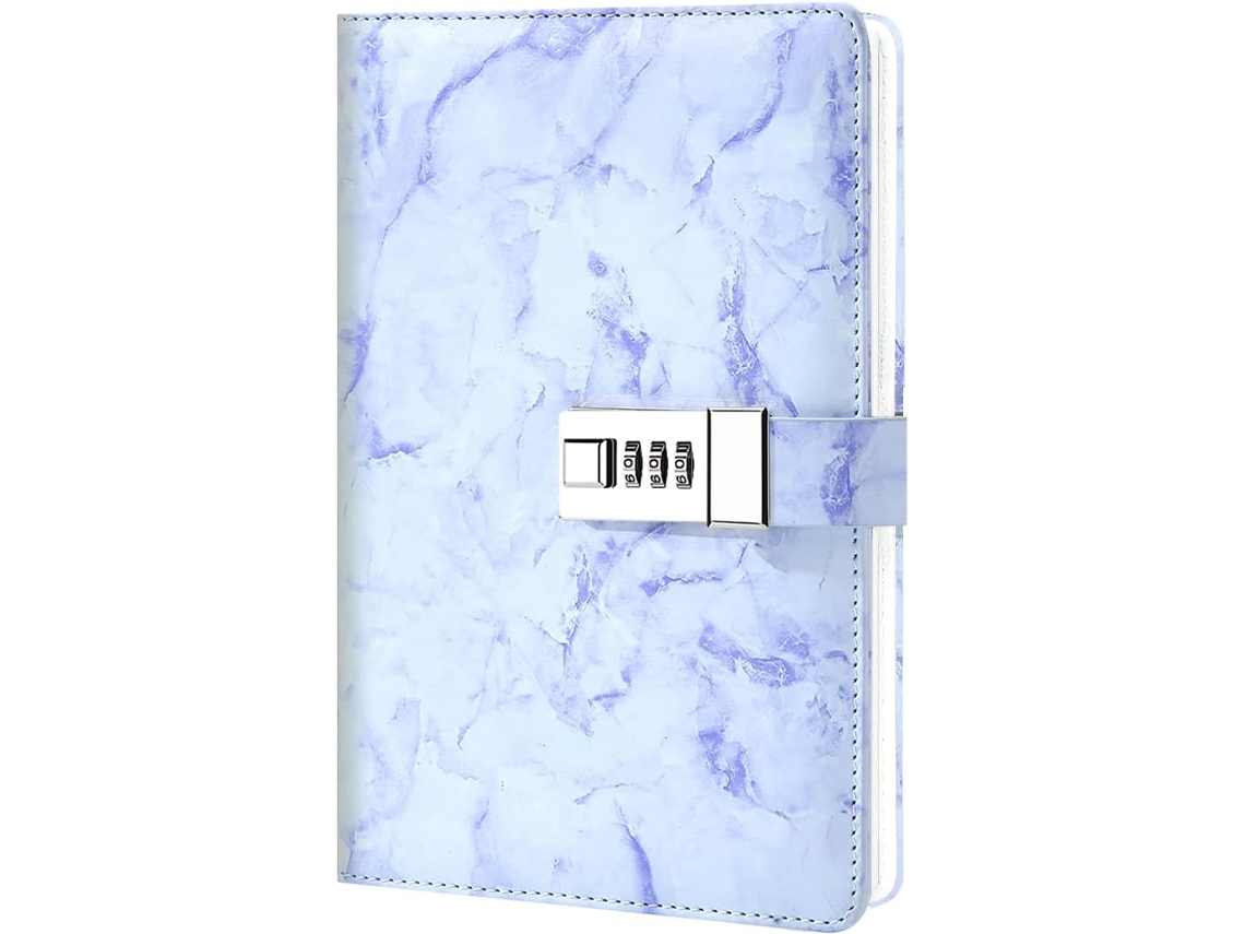 Diário A5, 360 Páginas, Capa Dura em Couro Sintético, com Porta, Canetas, Perfeito para Escritório, Escola, Casa e Negócios BRILVIBERA (preto)