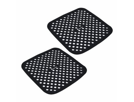 Tapete de cozedura Masterpro bgmp-7701 Preto Silicone 19 x 19 cm (2 Unidades)