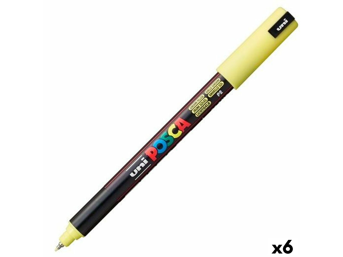 Rotuladores POSCA Pc-1Mr Amarelo 6 Unidades