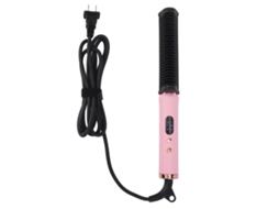 Prancha alisadora de cabelo 2 em 1 2026, com íons negativos, ferramenta de modelagem, rosa.