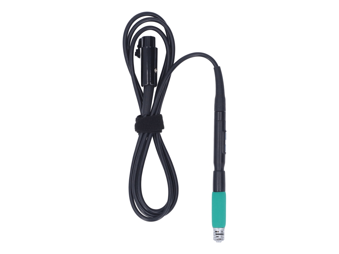 Cabo de ferro de soldar de 6 pinos com botão de ajuste, cabo de silicone macio, pegada confortável para estação de solda de 24 V, peça de reposição