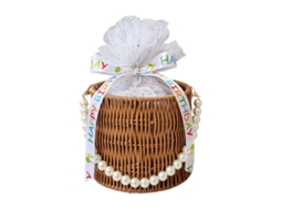 Cesto Decorativo Em Rattan-like Da Laxiscreed Para Presente Elegante E Sofisticado