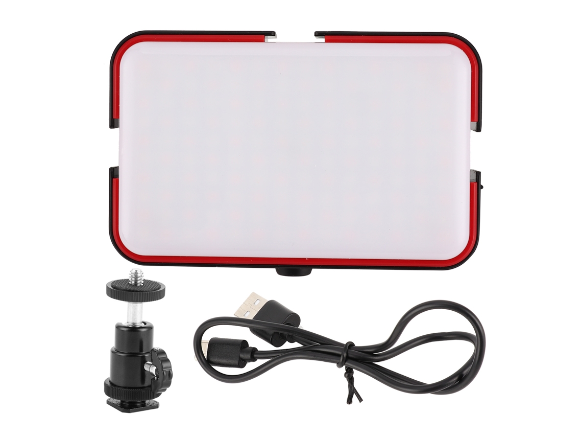 Mini Luz de Preenchimento LED Portátil com Intensidade Ajustável para Fotografia, Transmissões ao Vivo, Vídeos e Vlogs - LAXISCREED