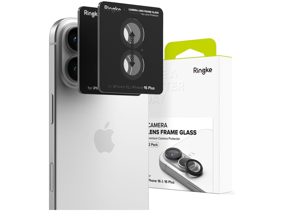 Protetor De Moldura De Câmera Ringke, Pacote Com 2 Unidades, Durável Para Iphone 16 Pro Max