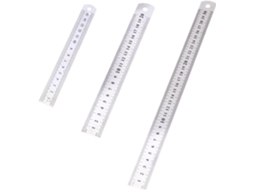 Conjunto De 3 Réguas De Aço Inoxidável De 15/20/30 Cm, Ferramenta De