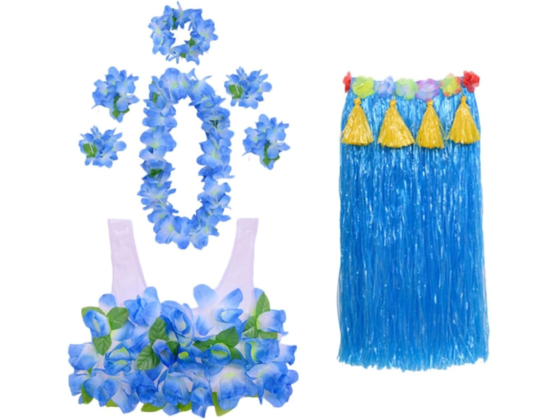 Guirlanda De Decorações Flux Comb Para Fantasia De Hula, Luau E Festa Tropical Na Piscina