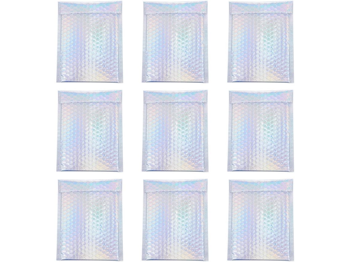 Bolsa Para Envio De Colis 25 Peças 18x23,4 Cm Em Filme Alumínio Robusto Proteção Pendente Transporte Comercial