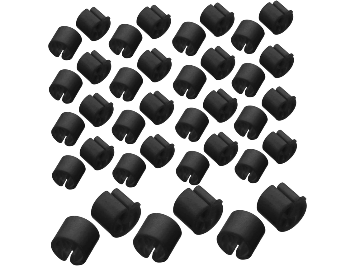 Parafusos Sextavados, 200 Peças, M1.6 M2.5, Cabeça Plana, Pretos, Aço