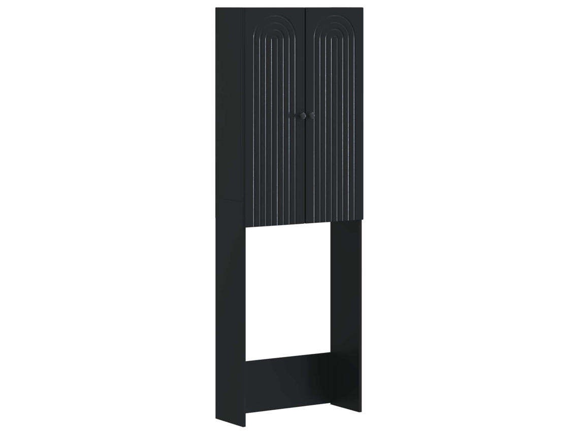 Vidaxl Armário De Banheiro Alkmaar Preto 66 X 25,5 X 190 Cm