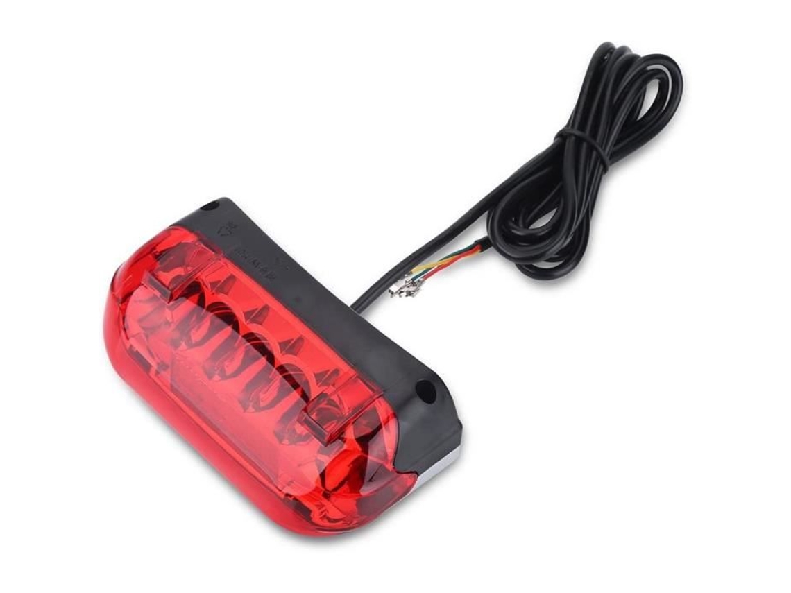 Luz de Freio de Bicicleta 48V Luz Traseira de Freio de Bicicleta Elétrica de Advertência Led Sinal de Mudança e Luz de Freio de Bicicleta A135