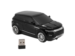 Ratón Inalámbrico Deportivo de 2,4 Ghz Y 1600 Dpi Con Receptor Usb para Portátil, Color Negro, Diseño Ergonómico.