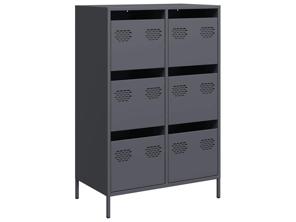 Highboard, Highboards Vidaxl Antracite Metal (n/a)