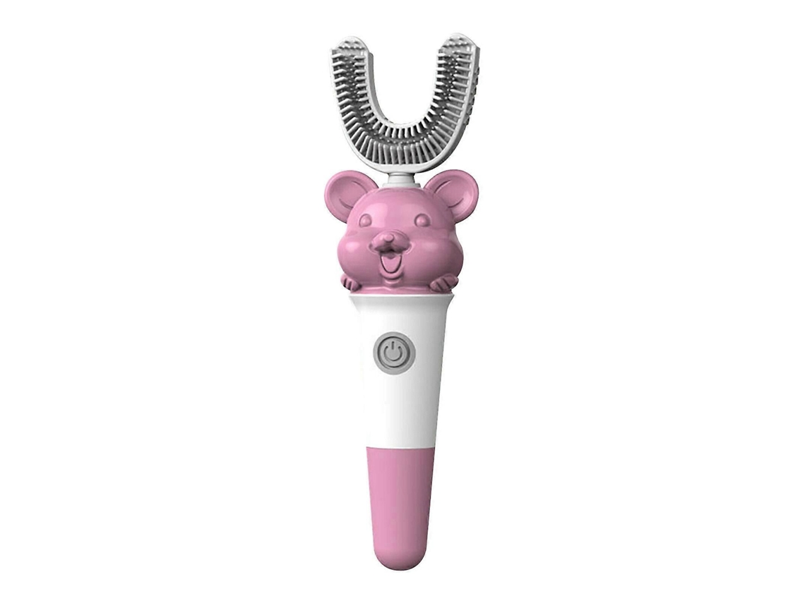 Escova de Dentes Infantil com Cabeça em Formato U Silicone, para Crianças 2 a 12 Anos. GOKOCO