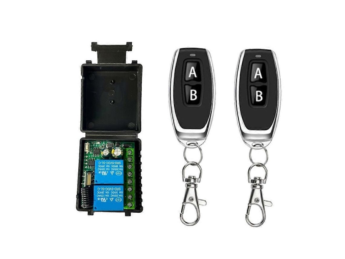 Controle Remoto Para 433mhz Rf Dc6v-30v 2ch Rele Receiver Com Garage Porta Luz C