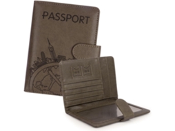Porta Passaporte De Viagem, Em Couro Pu, Com Proteção Rfid, Adequado Para Aeroportos, Férias, Cruzeiros E Viagens Profissionais