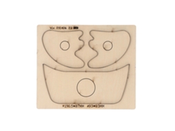 Conjunto De Moldes De Corte Em Aço Ligado Para Couro Cheek Patch Ferramentas Manuais Diy