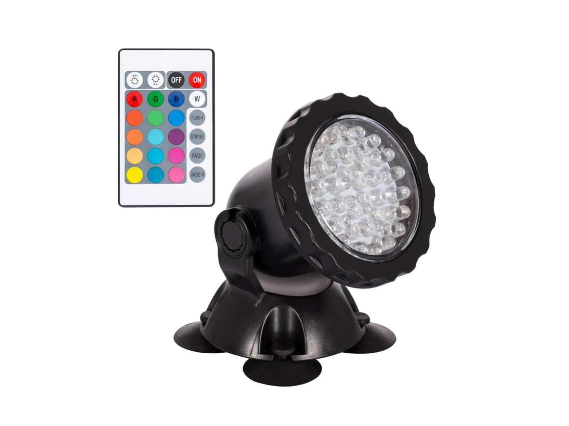 Foco Aquário Led 3.5W Submersível Ip67 com Comando