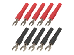 Conector De Pala Tipo U De 4mm Spade Plug De Baixa Perda Para Multímetros Aplicações Eletrônicas 30vac‑60vdc 36a