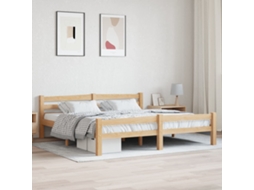 Estrutura De Cama Em Pinho Maciço 180x200 Cm